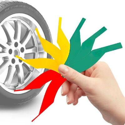 8-Piece Brake Pad Gauge Portable Brake Pad Measuring