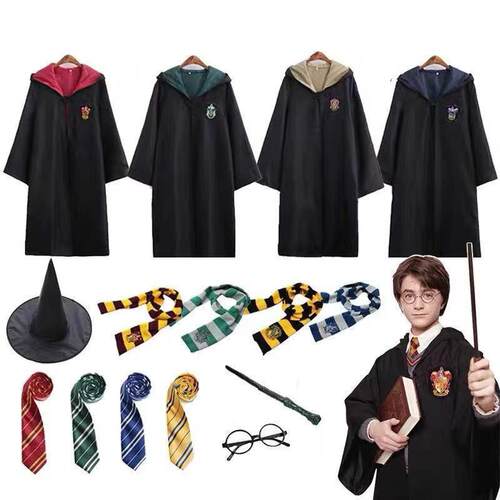 Harry Potter Magic Robe Set Anime Movie Costume Halloween