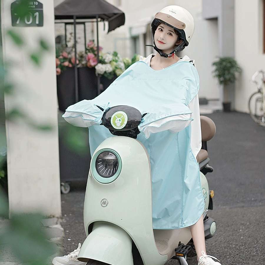 铃挡风台款雅双面迪电动车防水被防晒薄九号电瓶车爱玛女士夏季