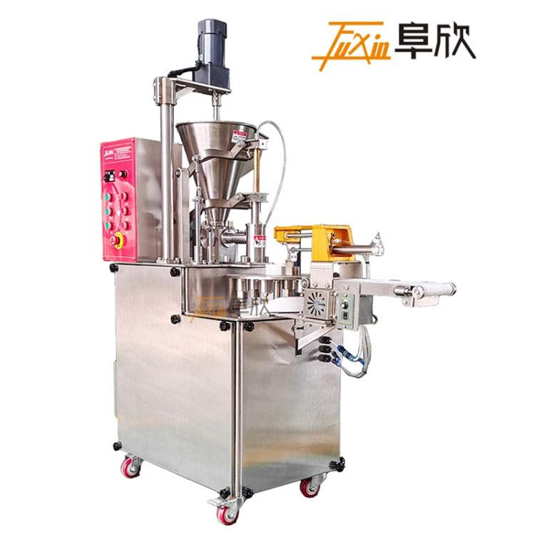 食品机械厂家供应新款圆皮烧卖机半自动干蒸机大型方皮烧麦机