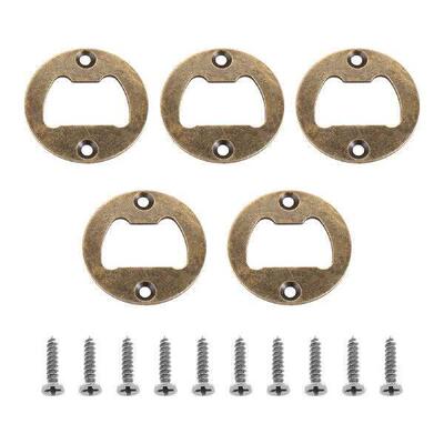 10 or 5 Pcs Round Bottle Opener Insert 40mm Wine Beer