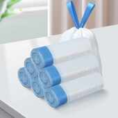 迪恩斯DEANS抽绳垃圾袋3丝加厚手提收口塑料袋办公室商用厨余