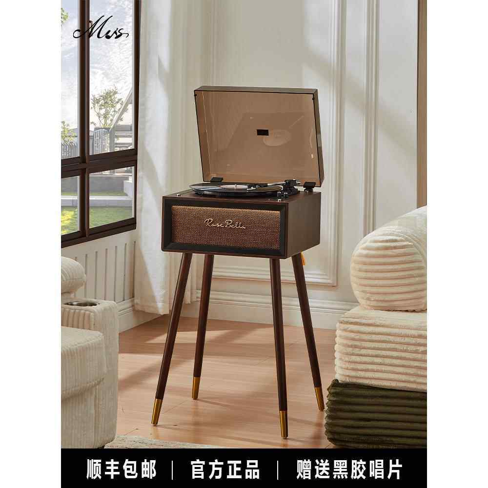慕氏Music H1黑胶唱片机覆古高端唱机极简留声机摆件实木蓝牙音响