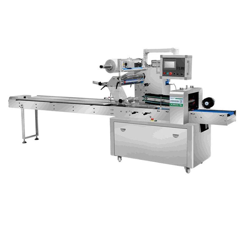 全伺服春卷烧包子豆沙包水饺无托盘枕式冷冻速冻食品包装机全自动