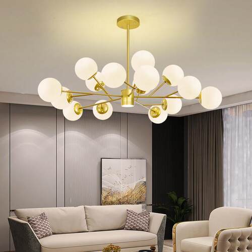 北欧轻奢客厅吊灯现代简约创意魔豆灯主卧室饭厅中山灯具2026新款