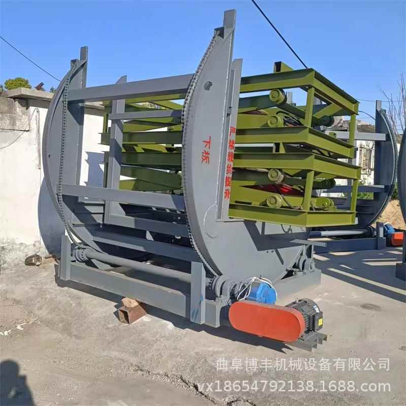 全自动在线180度翻转机 无线遥控木工3吨翻板机 O型360度翻面机
