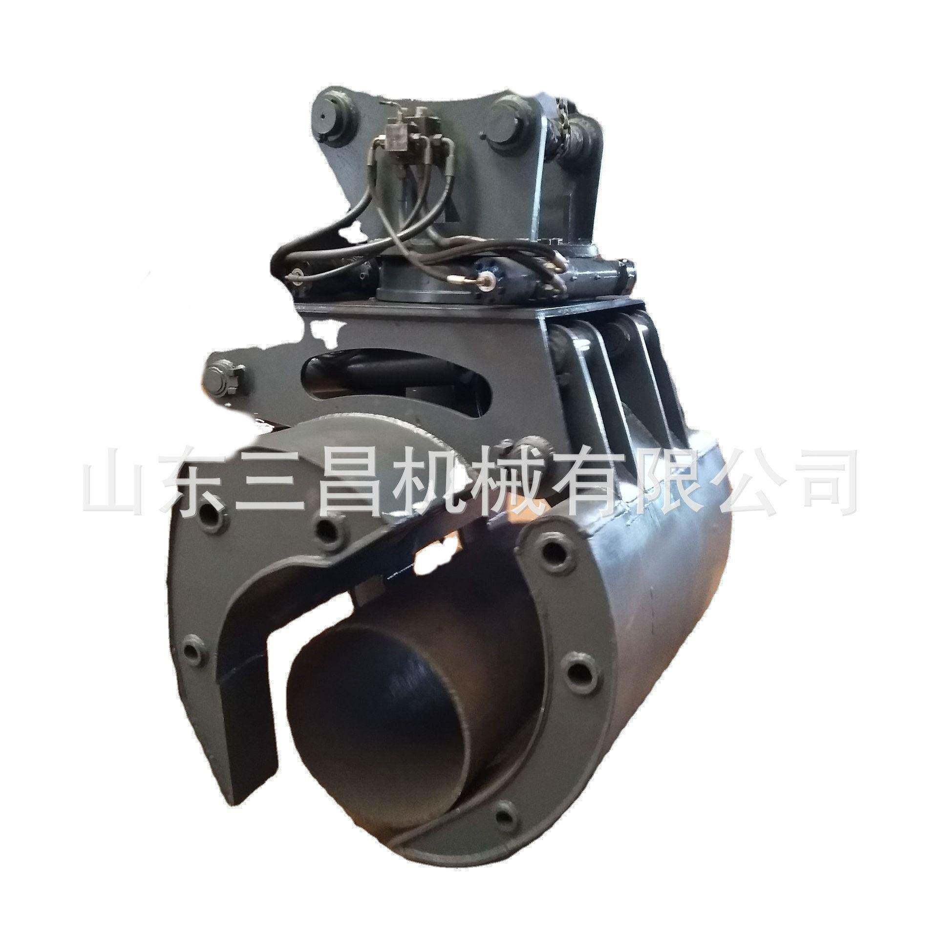 各种型号抓木器4-0吨钩机抓木机60度旋转抓管机电线杆抓杆器