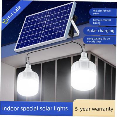 Solar Light Bulb Outdoor Portable Solar Powered Pendant Lamp