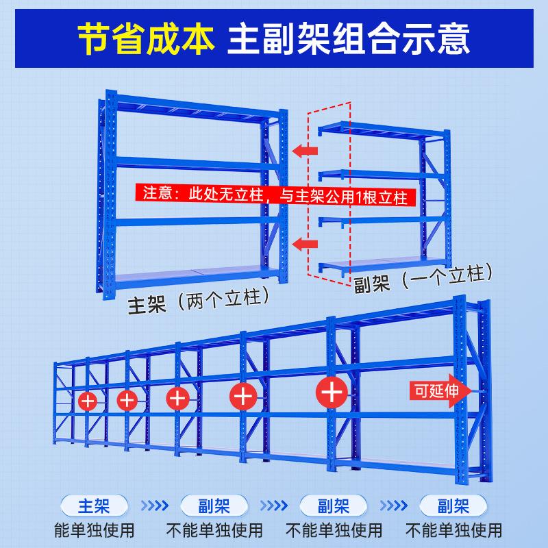房炎恩轻型仓储储货架仓库家多层储物架物间厂快递货物113架用收