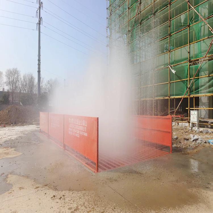程洗610轮机建筑工地洗车全工自动红外台感应器业车工辆冲洗平台