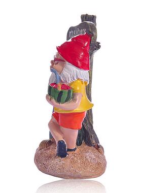 冲浪板侏儒夏日花园树脂工艺品摆件 侏儒花园装饰摆件雕像装饰品