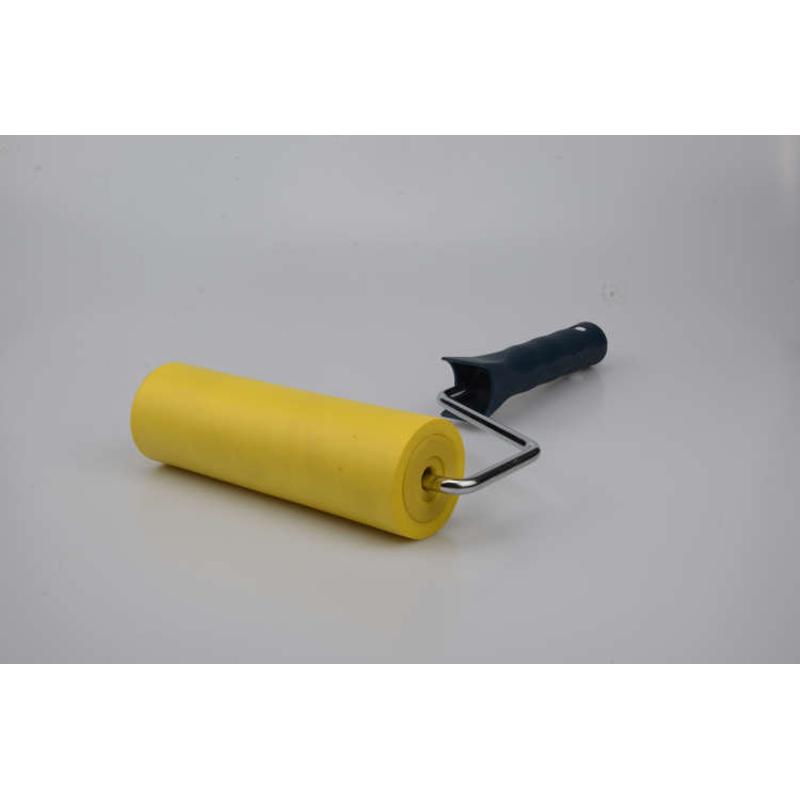 专业粘贴墙纸壁纸施工工具 墙布接缝压轮7寸海绵平压轮软滚筒