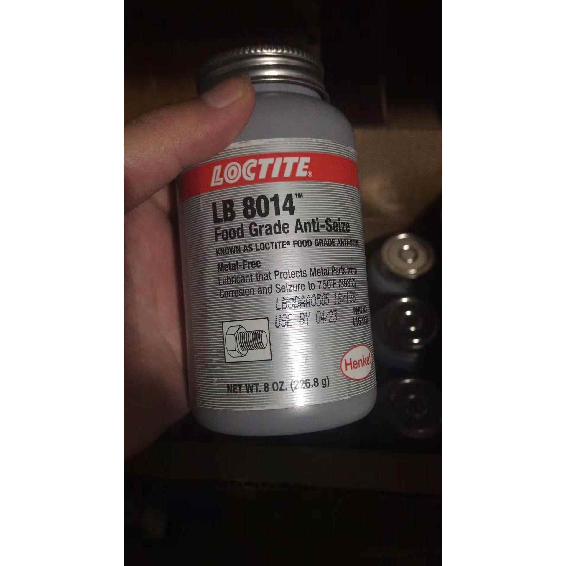 汉高乐泰LB8014食品级润滑抗咬合剂无金属耐高温轻油抗压力