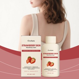 Cream Body Strawberry Softens Dry Skin Moisturizes OCEAURA