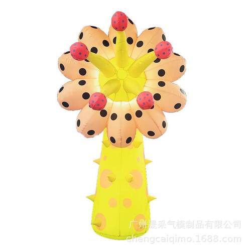 大型充气仿真花朵定制卡通可发光花卉商场活动创意网红美陈气模