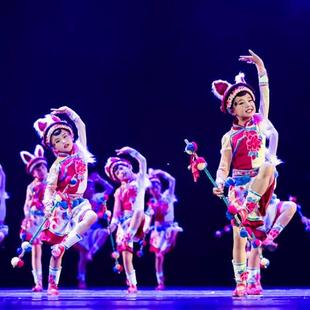 正品 第届小荷风采少儿舞蹈十小小花鞭幼儿园旦表演小中学舞蹈演 元