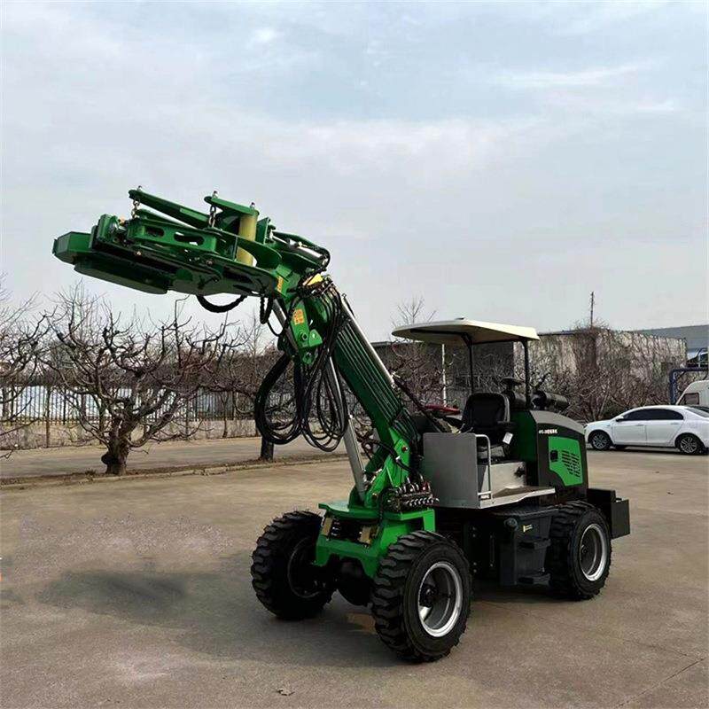 装载机式核桃大枣摇果机 山地丘陵自走履带摘果机 15秒/棵 不伤树