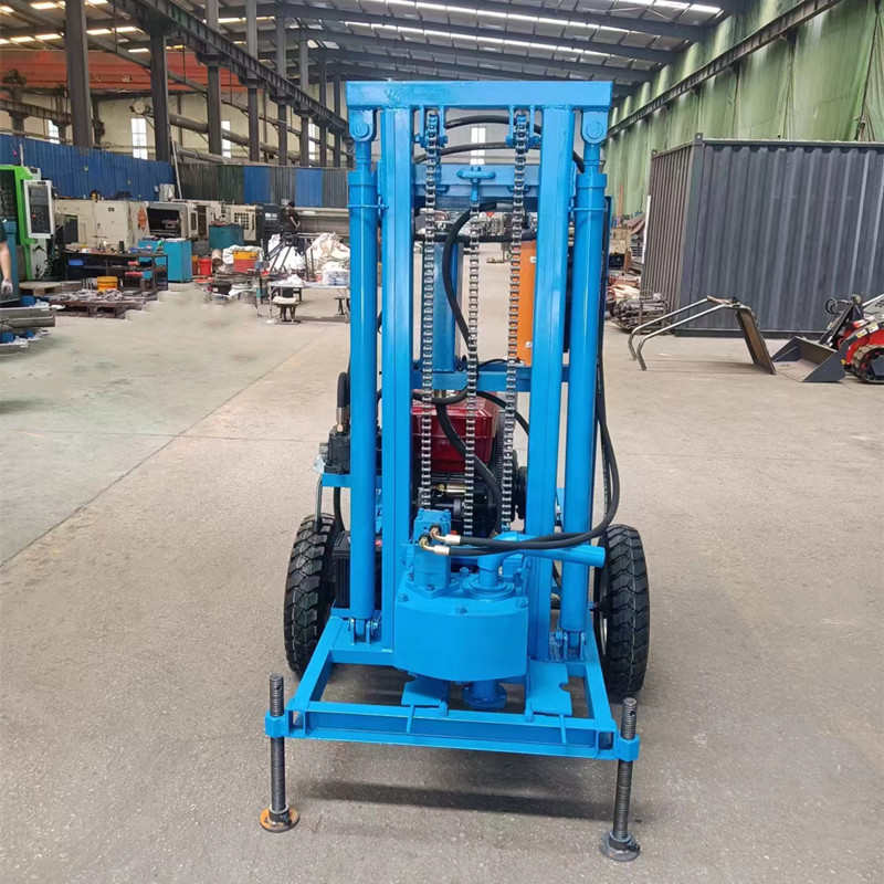 山东水井钻机 柴油电动液压伸缩式水井钻机 轮式行走履带式钻井机