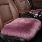 冬季 汽车通羊毛坐垫无长428靠背座垫毛座垫羊毛垫加厚单片小方垫