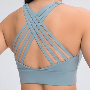 side fitness yoga shockproof breast bra back feeling