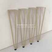 新脚款 移动桌化妆桌支架公办书桌腿餐桌茶几腿691吧台金属柜子支