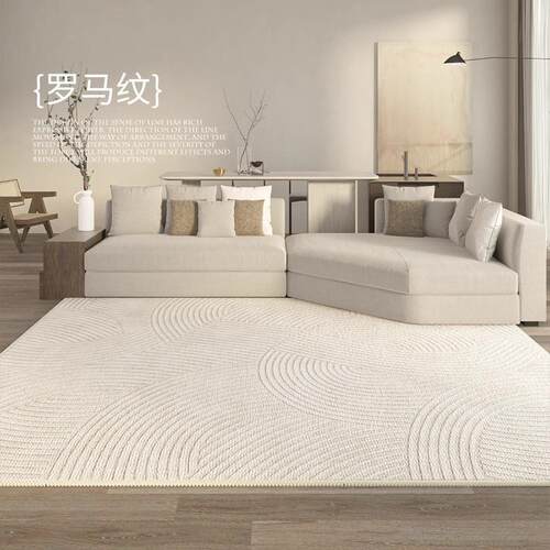 简约客厅毯轻奢圈防绒纯色床边水耐脏地CD-6005现代沙发茶毯几满