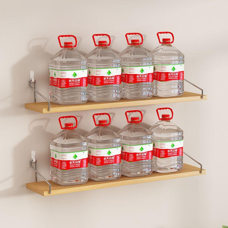 免打孔墙上置物架客厅墙面卧室花盆收纳架墙壁挂式隔板路由器架子