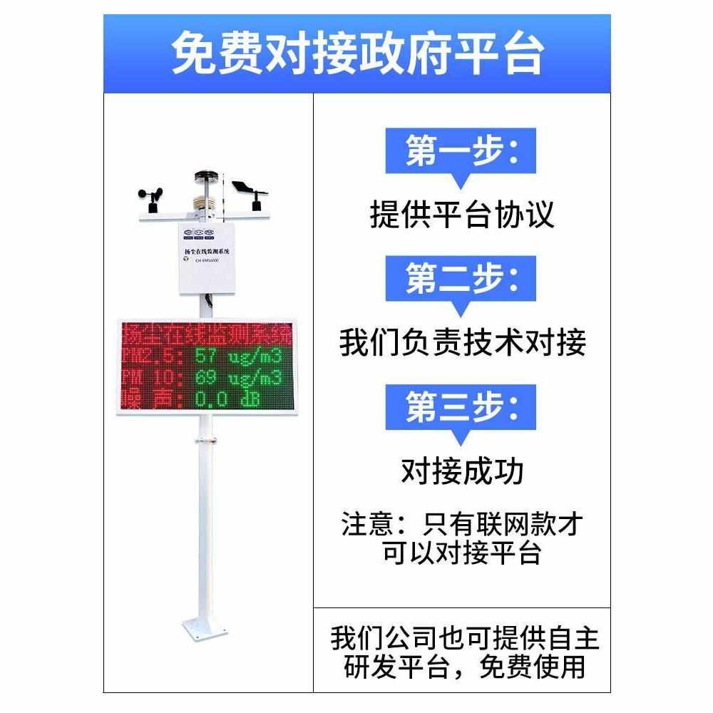 扬尘监测系统工地扬尘检测仪噪声粉尘pm2.5pm10在线实时环境监测*