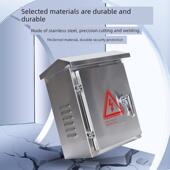 室外201 304不锈钢防雨配电箱低压配电箱壁挂杆监控仪表箱定制