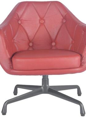 黑色铝合金十字脚休闲椅升降底座厂家黑S044黑铝合金转四色爪转椅