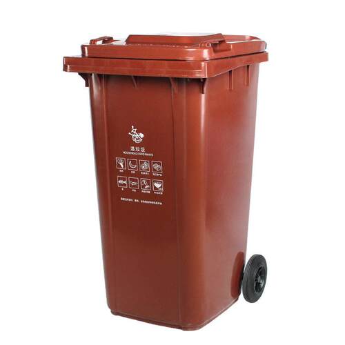 上海干湿分离240L垃圾桶加厚脚踏户外带盖街道小区120L环卫垃圾桶