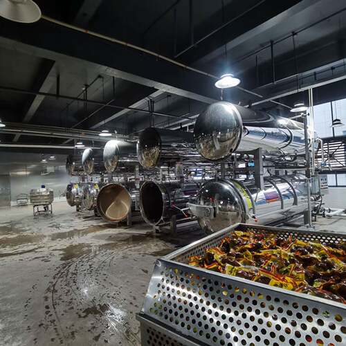 玉食米牛粽子鸭蛋肉预EDL制菜水杀菌釜厂熟酱料浴糍粑喷淋高温杀