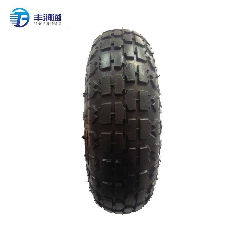 优惠6工寸DGD1寸耐0磨载重业脚轮沙滩轮PU发泡轮静音车橡胶轮户外