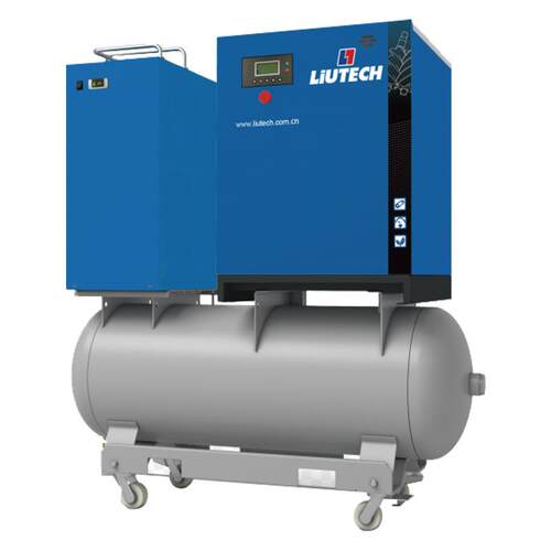 柳泰克一体式螺杆空压机带罐16Bar高压机工业级4-22KW空气压缩机