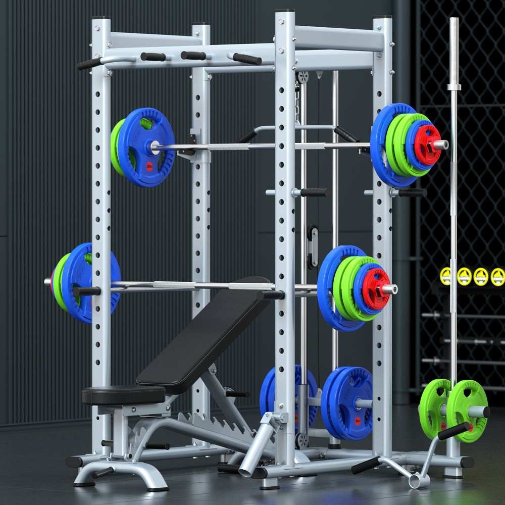 深蹲架框式龙门架多功能家用健身器材卧推架杠铃架健身综合训练器