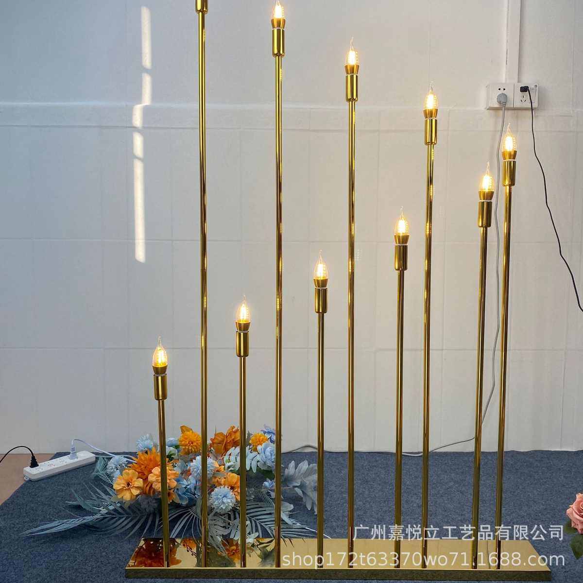 新款铁艺电镀S型烛台路引 婚庆现场酒店舞台布置网红派对装饰用品,居家布艺,居家婚庆拖鞋,淘宝优惠券,粉丝福利购,淘宝优惠卷