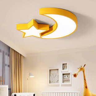 包女孩灯具马卡星星房童led吸顶灯卧室幼儿园邮男灯饰龙儿云朵