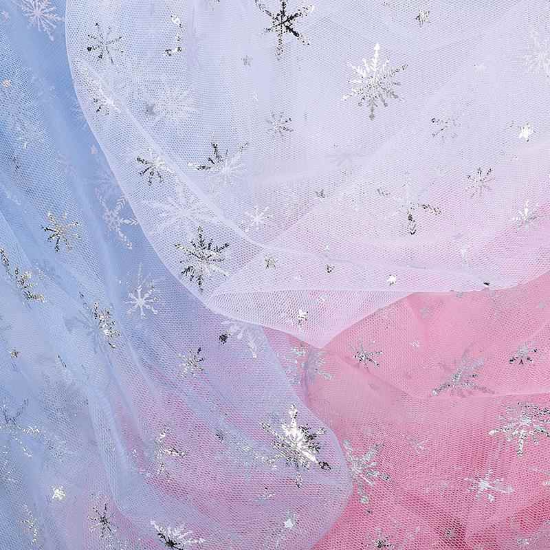 新款梦幻网纱布料烫金精美服装纱裙公主裙纱布花束包装软纱风网孔