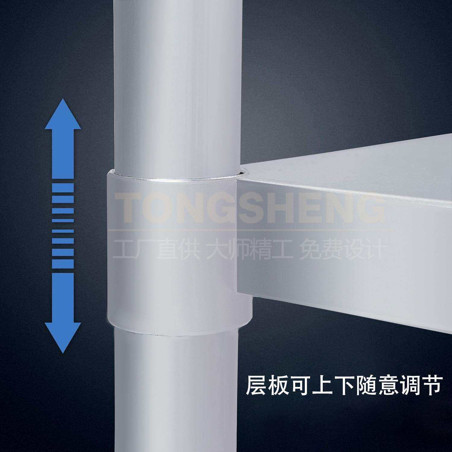 跨境201/304不锈钢工作台双层三层不锈钢操作台层板可调节工作桌