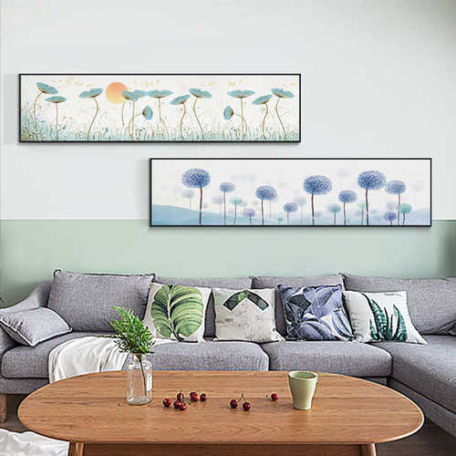 卧室装饰画小清新床头画现代简约背景墙挂画温馨房间墙画客厅壁画