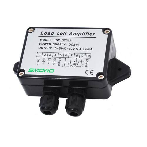 上海天贺称重扭矩变送器RW-ST01A应变信号放大器配PLC输出4~20mA