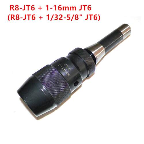 R8接杆R8-b16B18JT6JT3JT33配自紧式钻夹头1-131-165-20