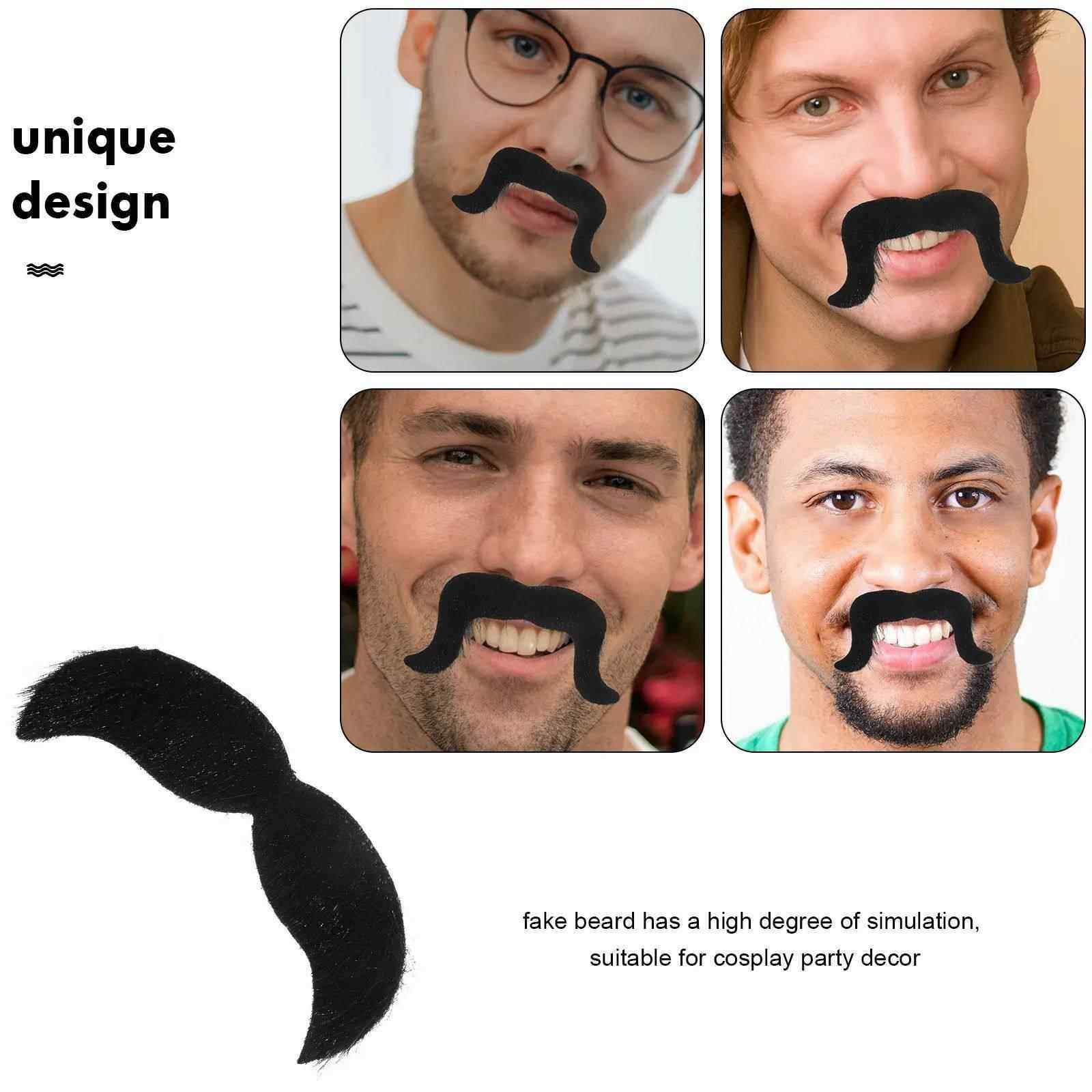 1pcs Fake Mustache Realistic Beard False Mustache
