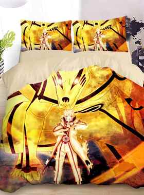高档来图定做DI忍四件套纯棉火影者佐助佩恩床Y上三套全件棉学生