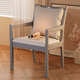 椅咖啡靠背椅扶手学习椅北欧简约椅软布餐厅艺餐椅实木书桌书房包