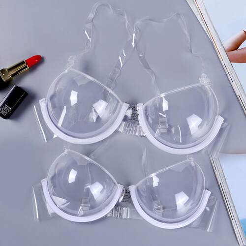 One piece deep invisible bra with anti protrusion silicone