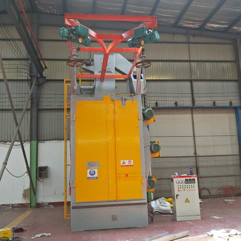 吊钩式喷砂机金属家具制品清理用悬挂式抛丸清理机打砂机厂家