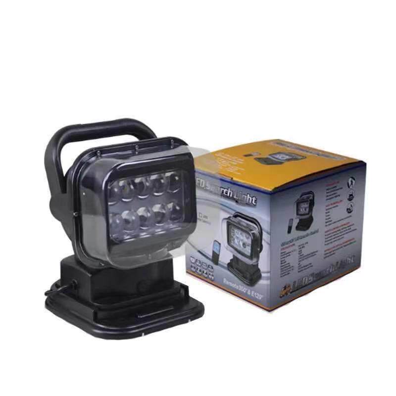 50wLED无线遥控灯车载照明灯搜索灯探照灯大灯前照灯有线无线遥