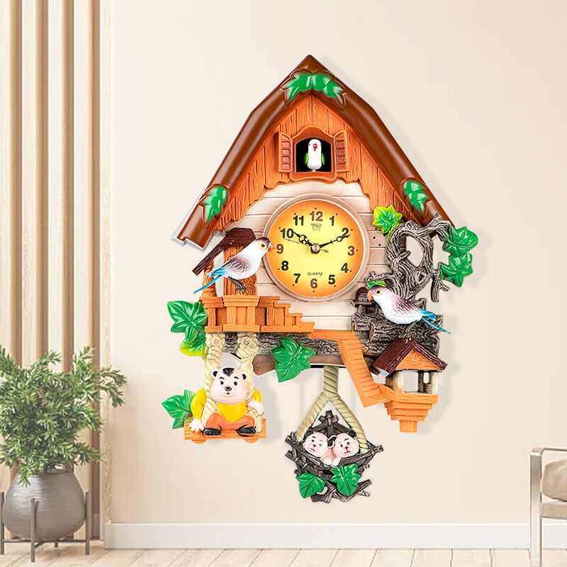 客厅挂钟布谷鸟挂钟咕咕钟儿童房挂钟装饰挂钟lzF,家居饰品,挂钟,淘宝优惠券,粉丝福利购,淘宝优惠卷