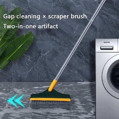 Household Cleaning Toilet Gap Silicone Scraper Bristle